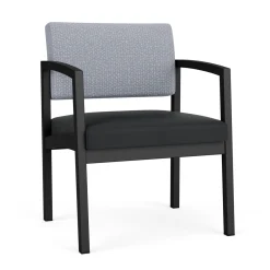New Castle Steel Oversized Guest Chair with Designer Upholstery