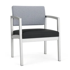 New Castle Steel Oversized Guest Chair with Designer Upholstery