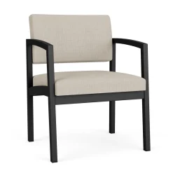 New Castle Steel Oversized Guest Chair with Designer Upholstery