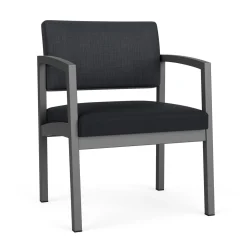 New Castle Steel Oversized Guest Chair with Designer Upholstery