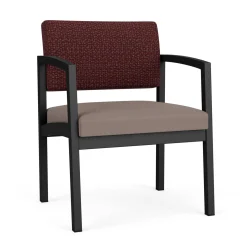 New Castle Steel Oversized Guest Chair with Designer Upholstery