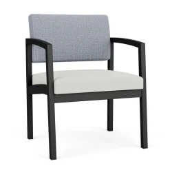 New Castle Steel Oversized Guest Chair with Designer Upholstery