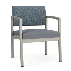 New Castle Steel Oversized Guest Chair with Designer Upholstery
