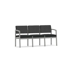 New Castle Steel Three Seat Sofa Designer Upholstery