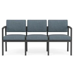 New Castle Steel Three Seat Sofa Designer Upholstery
