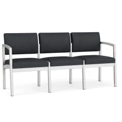 New Castle Steel Three Seat Sofa Designer Upholstery