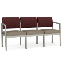 New Castle Steel Three Seat Sofa Designer Upholstery