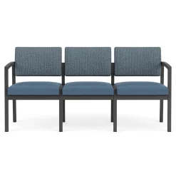 New Castle Steel Three Seat Sofa Designer Upholstery