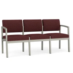 New Castle Steel Three Seat Sofa Designer Upholstery