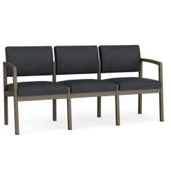 New Castle Steel Three Seat Sofa Designer Upholstery