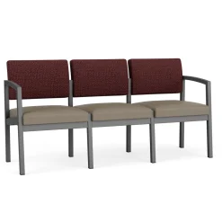 New Castle Steel Three Seat Sofa Designer Upholstery