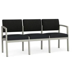 New Castle Steel Three Seat Sofa Designer Upholstery
