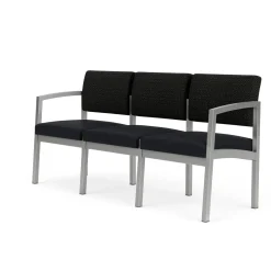 New Castle Steel Three Seat Sofa Designer Upholstery