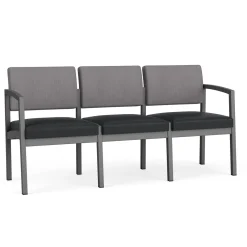 New Castle Steel Three Seat Sofa Designer Upholstery