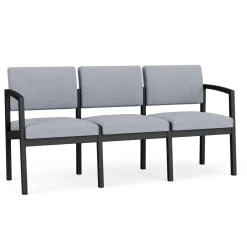 New Castle Steel Three Seat Sofa Designer Upholstery