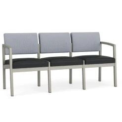 New Castle Steel Three Seat Sofa Designer Upholstery