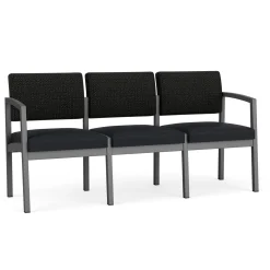 New Castle Steel Three Seat Sofa Designer Upholstery