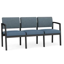 New Castle Steel Three Seat Sofa Designer Upholstery
