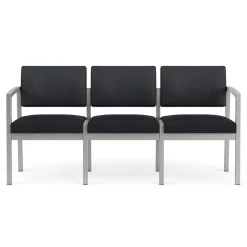 New Castle Steel Three Seat Sofa Designer Upholstery