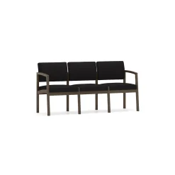 New Castle Steel Three Seat Sofa with Standard Upholstery