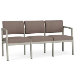New Castle Steel Three Seat Sofa with Standard Upholstery