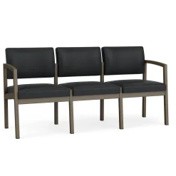 New Castle Steel Three Seat Sofa with Standard Upholstery