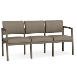 New Castle Steel Three Seat Sofa with Standard Upholstery