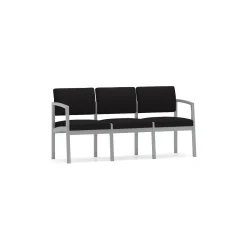 New Castle Steel Three Seat Sofa with Standard Upholstery