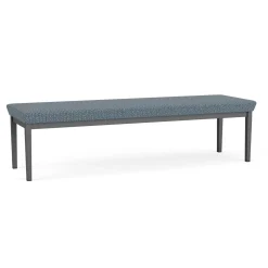 New Castle Steel Three Seat Bench with Designer Upholstery