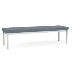 New Castle Steel Three Seat Bench with Designer Upholstery