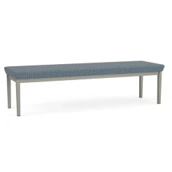 New Castle Steel Three Seat Bench with Designer Upholstery