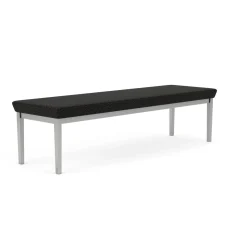 New Castle Steel Three Seat Bench with Designer Upholstery