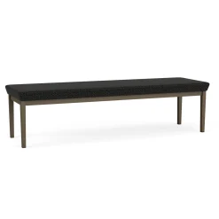 New Castle Steel Three Seat Bench with Designer Upholstery