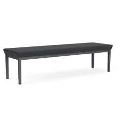 New Castle Steel Three Seat Bench with Designer Upholstery
