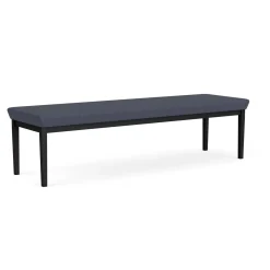 New Castle Steel Three Seat Bench with Designer Upholstery