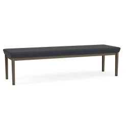 New Castle Steel Three Seat Bench with Designer Upholstery