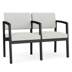 New Castle Steel Two Seat Sofa with Center Arm in Standard Upholstery