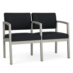 New Castle Steel Two Seat Sofa with Center Arm in Standard Upholstery