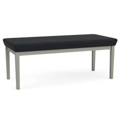 New Castle Steel Two Seat Bench with Standard Upholstery