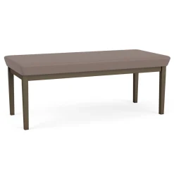 New Castle Steel Two Seat Bench with Standard Upholstery