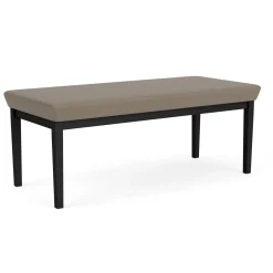 New Castle Steel Two Seat Bench with Standard Upholstery
