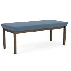 New Castle Steel Two Seat Bench with Standard Upholstery