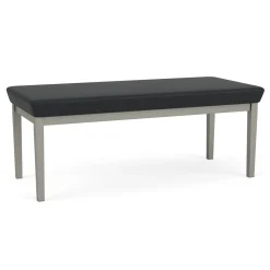 New Castle Steel Two Seat Bench with Standard Upholstery