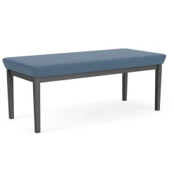 New Castle Steel Two Seat Bench with Standard Upholstery