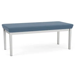 New Castle Steel Two Seat Bench with Standard Upholstery