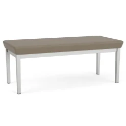 New Castle Steel Two Seat Bench with Standard Upholstery