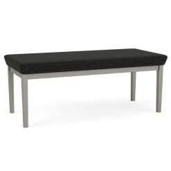 New Castle Steel Two Seat Bench with Designer Upholstery