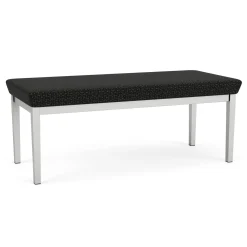 New Castle Steel Two Seat Bench with Designer Upholstery