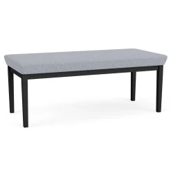 New Castle Steel Two Seat Bench with Designer Upholstery