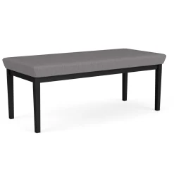 New Castle Steel Two Seat Bench with Designer Upholstery